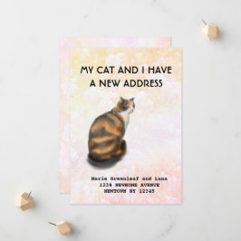 Mijn kat en ik zijn verhuisd Aankondiging