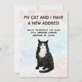 Mijn kat en ik zijn verhuisd Aankondiging (Voorkant)