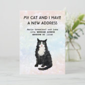 Mijn kat en ik zijn verhuisd Aankondiging (Staand voorkant)