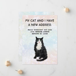 Mijn kat en ik zijn verhuisd Aankondiging