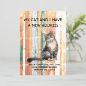 Mijn kat en ik zijn verhuisd Aankondiging (Staand voorkant)