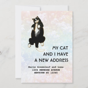 Mijn kat en ik zijn verhuisd Aankondiging