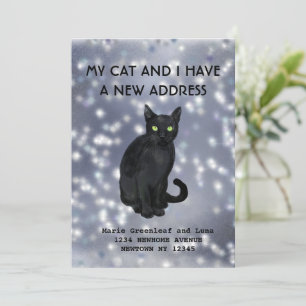 Mijn kat en ik zijn verhuisd Aankondiging