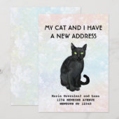 Mijn kat en ik zijn verhuisd Aankondiging (Voorkant / Achterkant)