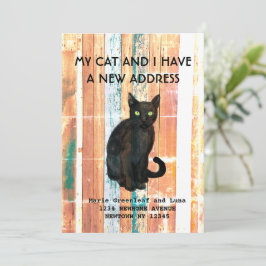 Mijn kat en ik zijn verhuisd Aankondiging