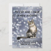 Mijn kat en ik zijn verhuisd Aankondiging (Voorkant)