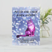 Mijn kat en ik zijn verhuisd Aankondiging (Staand voorkant)