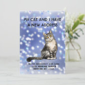 Mijn kat en ik zijn verhuisd Aankondiging (Staand voorkant)