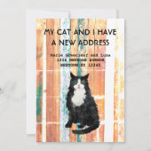 Mijn kat en ik zijn verhuisd Aankondiging (Voorkant)