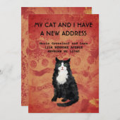 Mijn kat en ik zijn verhuisd Aankondiging (Voorkant / Achterkant)