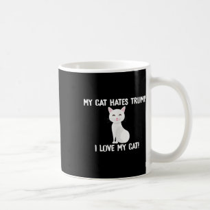 Mijn kat haat Trump grappige anti-Trump Koffiemok