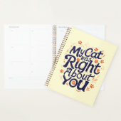 Mijn kat had gelijk over jou – Kattenliefhebber Planner (Display)