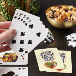 Mijn kat had gelijk over jou – Kattenliefhebber Pokerkaarten