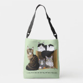 Mijn kat had katten crossbody tas (Achterkant)