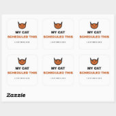 Mijn kat heeft deze grappige kat sticker gepland (Vel)
