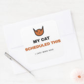 Mijn kat heeft deze grappige kat sticker gepland (Envelop)