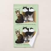 Mijn kat heeft katten bad handdoek (Handdoek)