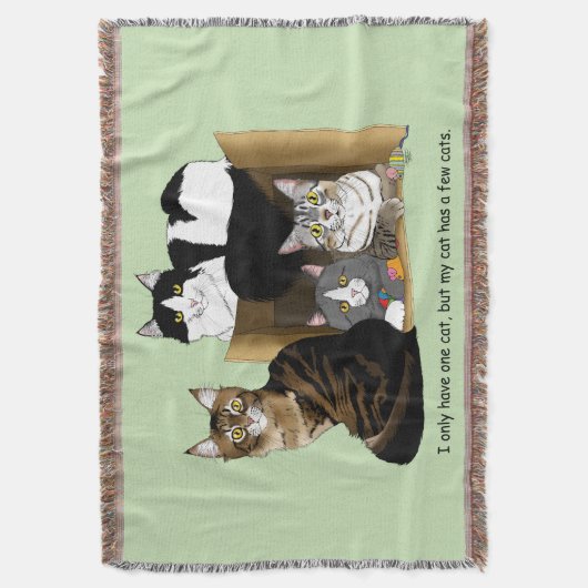 Mijn kat heeft katten deken (Voorkant Verticaal)