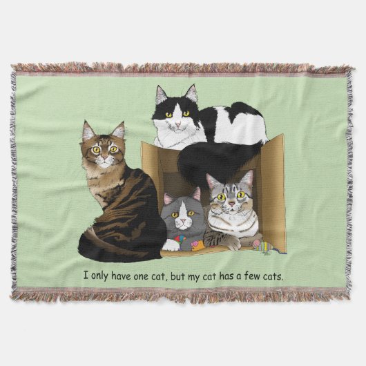 Mijn kat heeft katten deken (Voorkant)