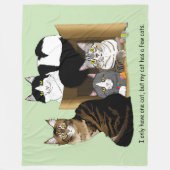 Mijn kat heeft katten fleece deken (Voorkant)