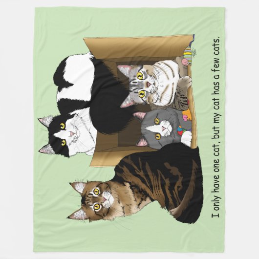 Mijn kat heeft katten fleece deken (Voorkant)