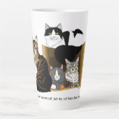 Mijn kat heeft katten latte mok (Voorkant)