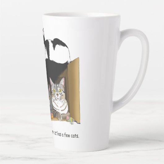 Mijn kat heeft katten latte mok (Rechts)