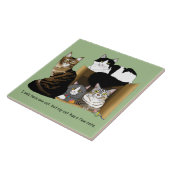 Mijn kat heeft katten tegeltje (Zijkant)