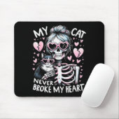 Mijn kat heeft mijn hart nooit gebroken, grappige muismat (Met muis)