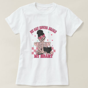 Mijn kat heeft mijn hart nooit gebroken tegen Vale T-shirt