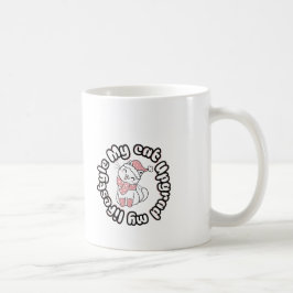 Mijn kat heeft mijn levensstijl verbeterd – Cute k Koffiemok