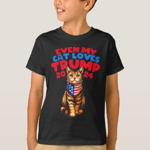 Mijn kat houdt van Trump 2024 T-shirt