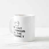 Mijn kat is beroemd op de internetkoffie-Mok Koffiemok (Voorkant links)