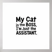 Mijn kat is de baas poster (Voorkant)