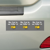 Mijn kat is een atheïst bumpersticker (Op auto)