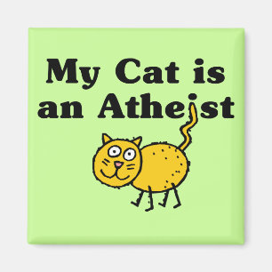 Mijn kat is een atheïst magneet