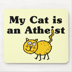 Mijn kat is een atheïst muismat