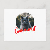 Mijn kat is een communist feestdagenkaart (Voorkant)