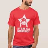 Mijn kat is een communist t-shirt (Voorkant)