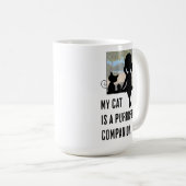 Mijn kat is een echte metgezel. Cat Lovers Koffiemok (Voorkant rechts)