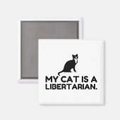 Mijn kat is een libertarian magneet (Voorkant / Achterkant)
