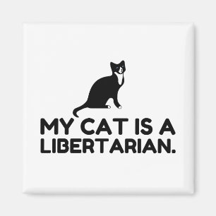 Mijn kat is een libertarian magneet