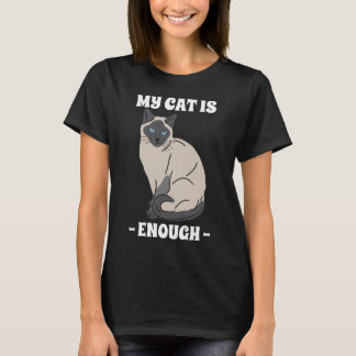 Mijn kat is genoeg Introvert kattenliefhebber T-shirt