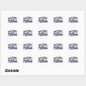 Mijn kat is Gesponnen-effect Ronde Sticker (Vel)
