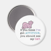 Mijn kat is grappige kat magneet (Voorkant / Achterkant)