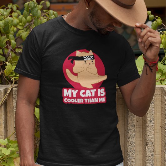 Mijn kat is koeler dan mijn grappige Karate T-shirt