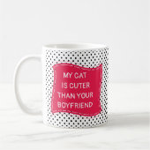Mijn kat is kutter dan je vriend koffiemok (Links)