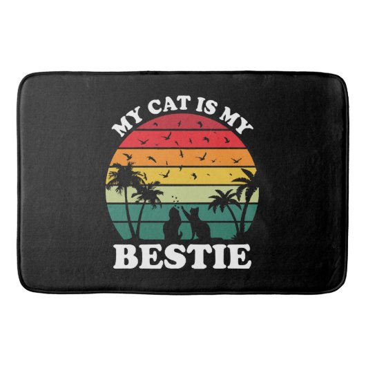 Mijn kat is mijn beste vriend badmat (Voorkant)
