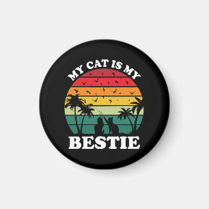 Mijn kat is mijn beste vriend magneet