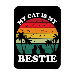 Mijn kat is mijn beste vriend magneet
